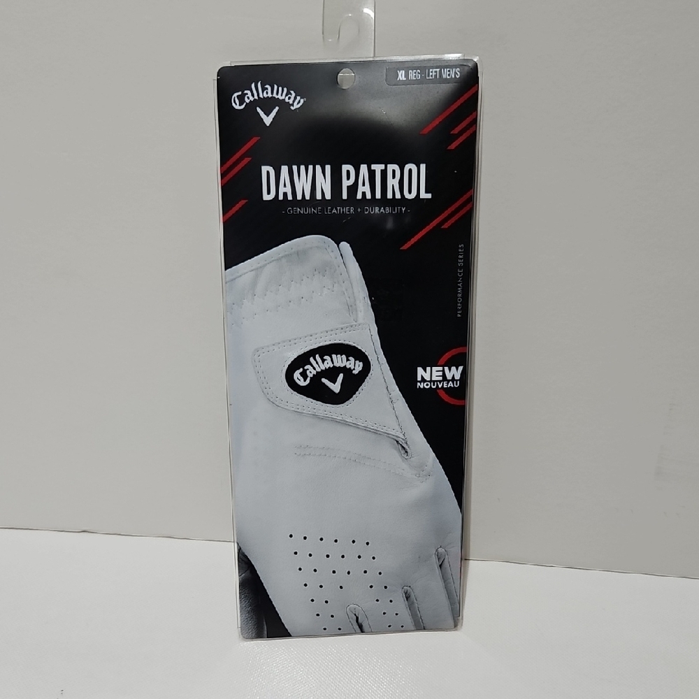 Callaway White Leather Golf Glove